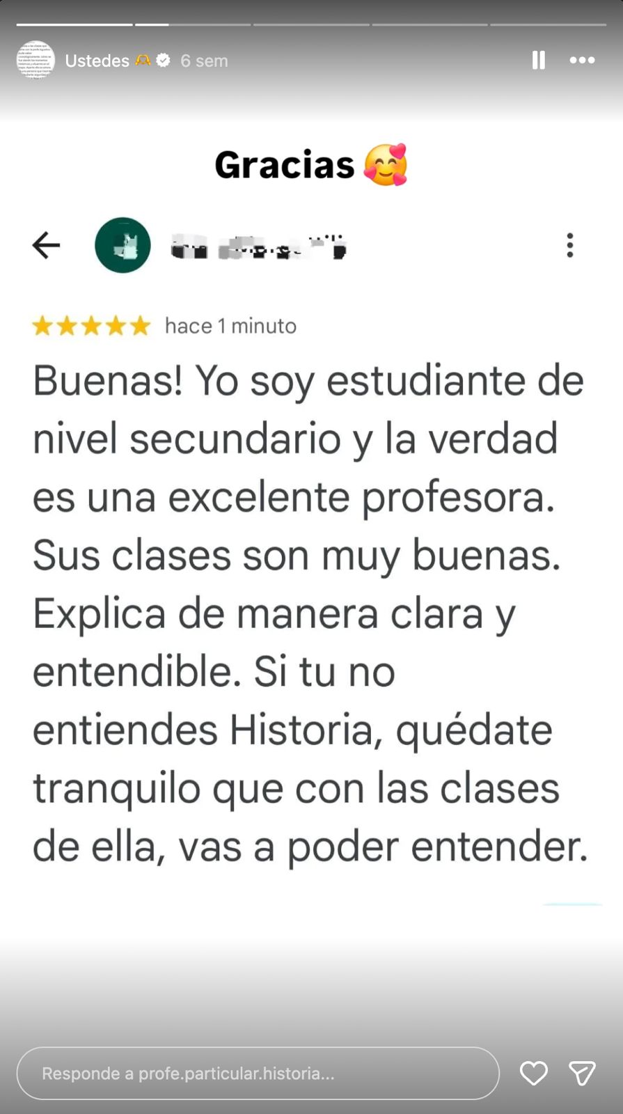 Testimonio 2 - Estudiante de secundario
